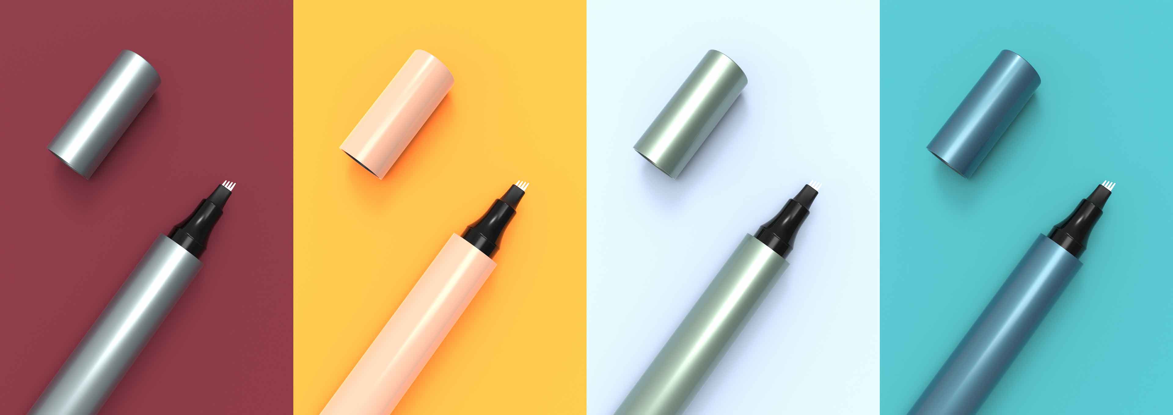 Dites adieu à une pile d'outils de maquillage ! Ce crayon à sourcils et ce pinceau contour à double extrémité permettent même aux débutants d'obtenir des sourcils naturellement définis.