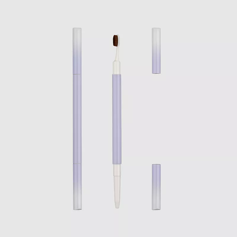 Stylo à dossiers à deux extrémités en aluminium avec emballage de pointe de précision
