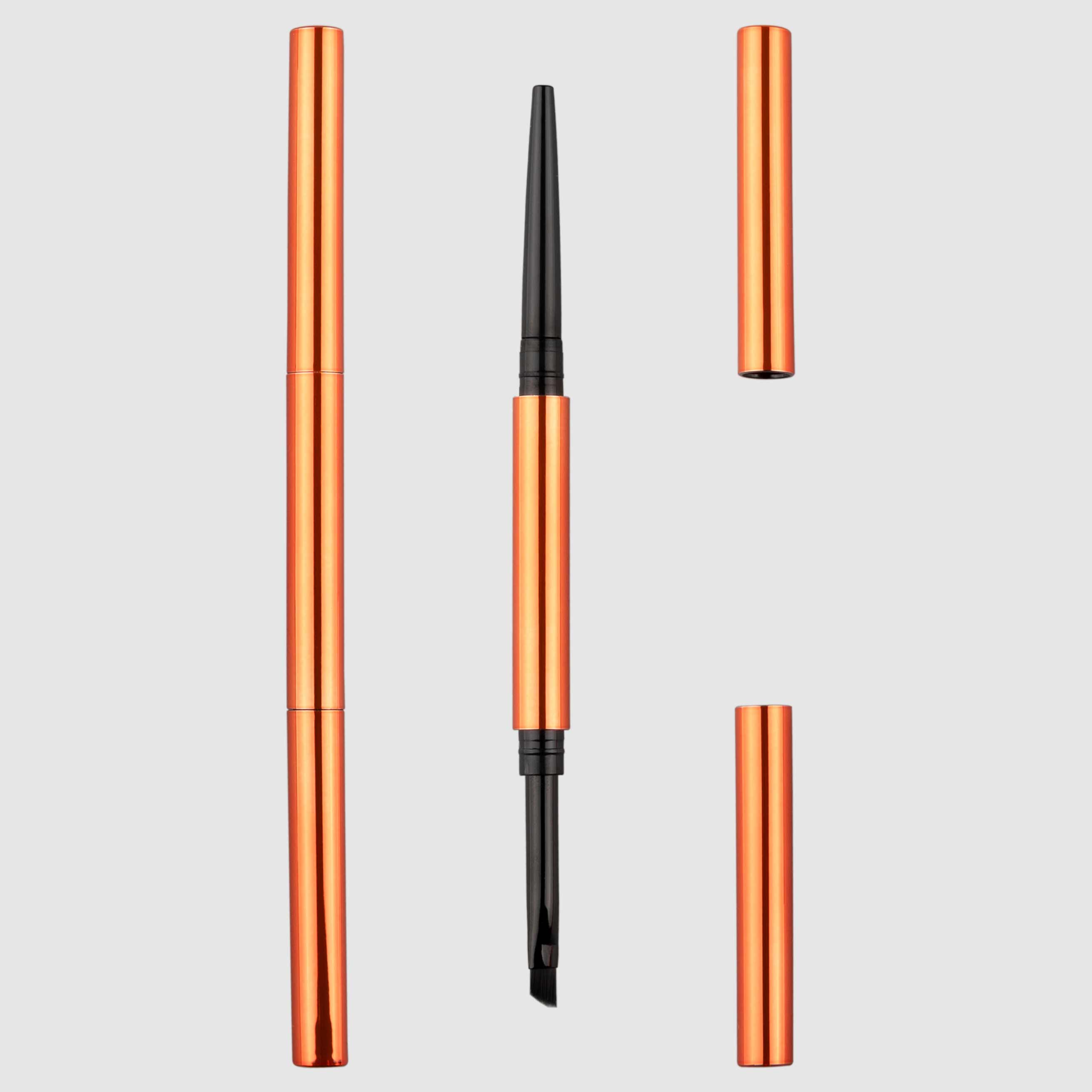 Crayon eyeliner à double extrémité avec pinceau à sourcils