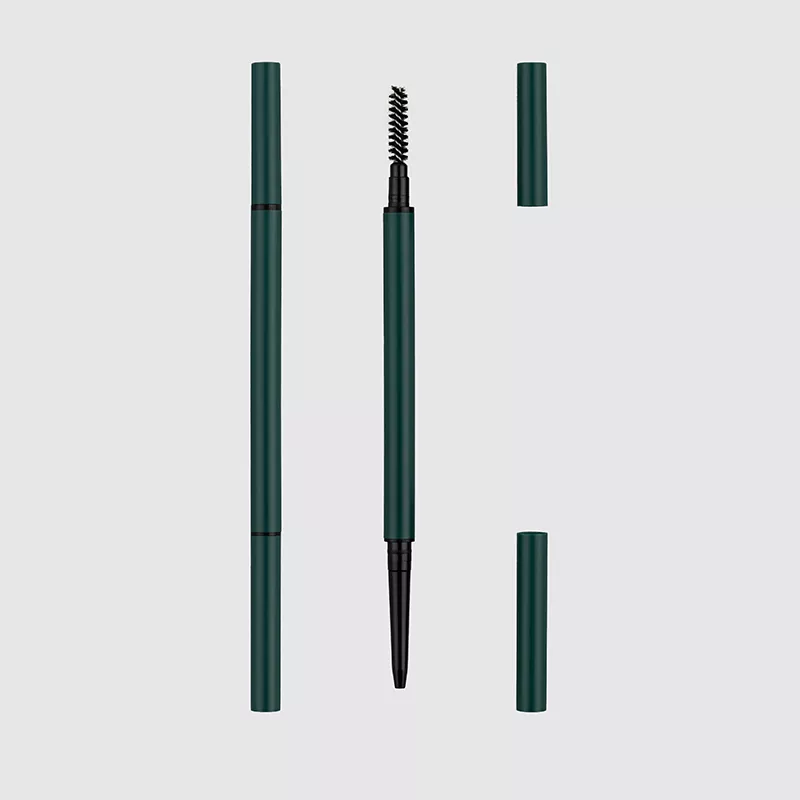 Stylo à dossiers à deux extrémités avec emballage de pinceau à mélange conique