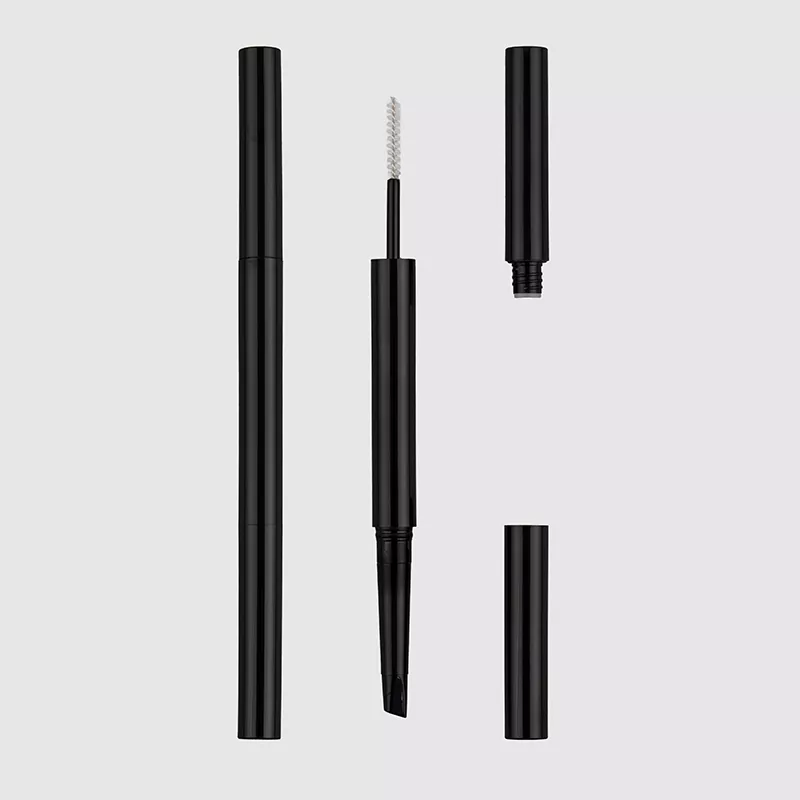 Mascara à dossiers à double extrémité rechargeable et emballage au crayon