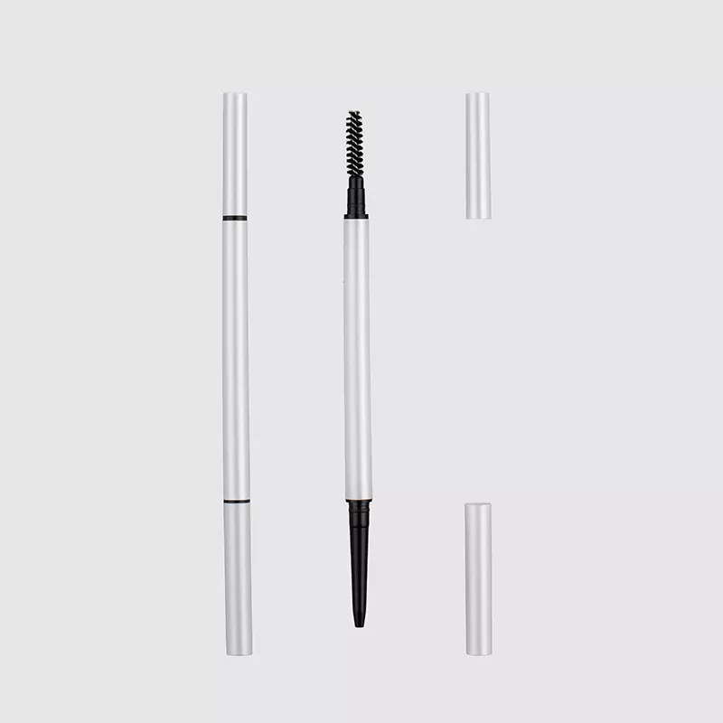 Stylo à double front à bord rond avec emballage de pinceau effilé